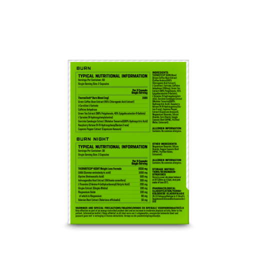 nutritech ThermoTech Day and Night Fat Burning Pack