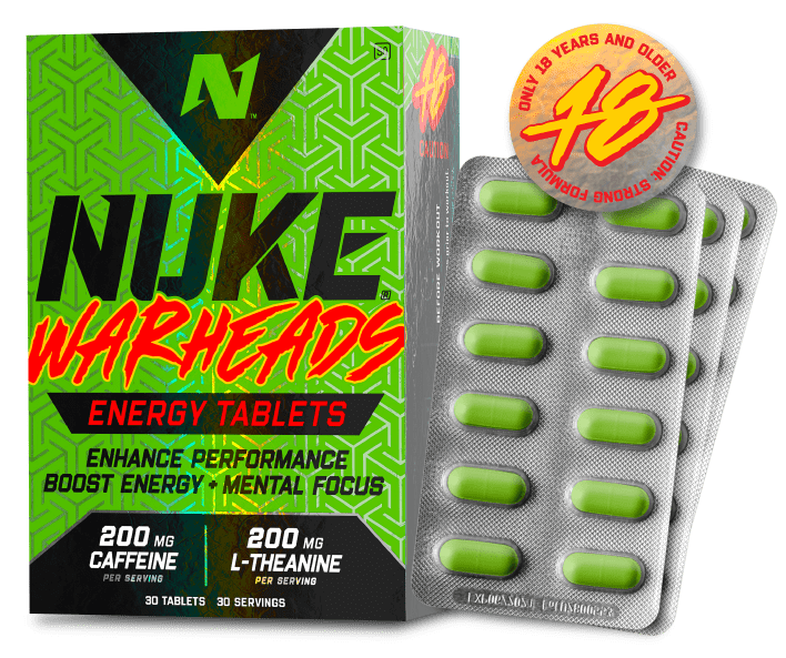 NUKE Warheads caffeine tablets