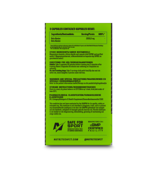 nutritech beta alanine capsules